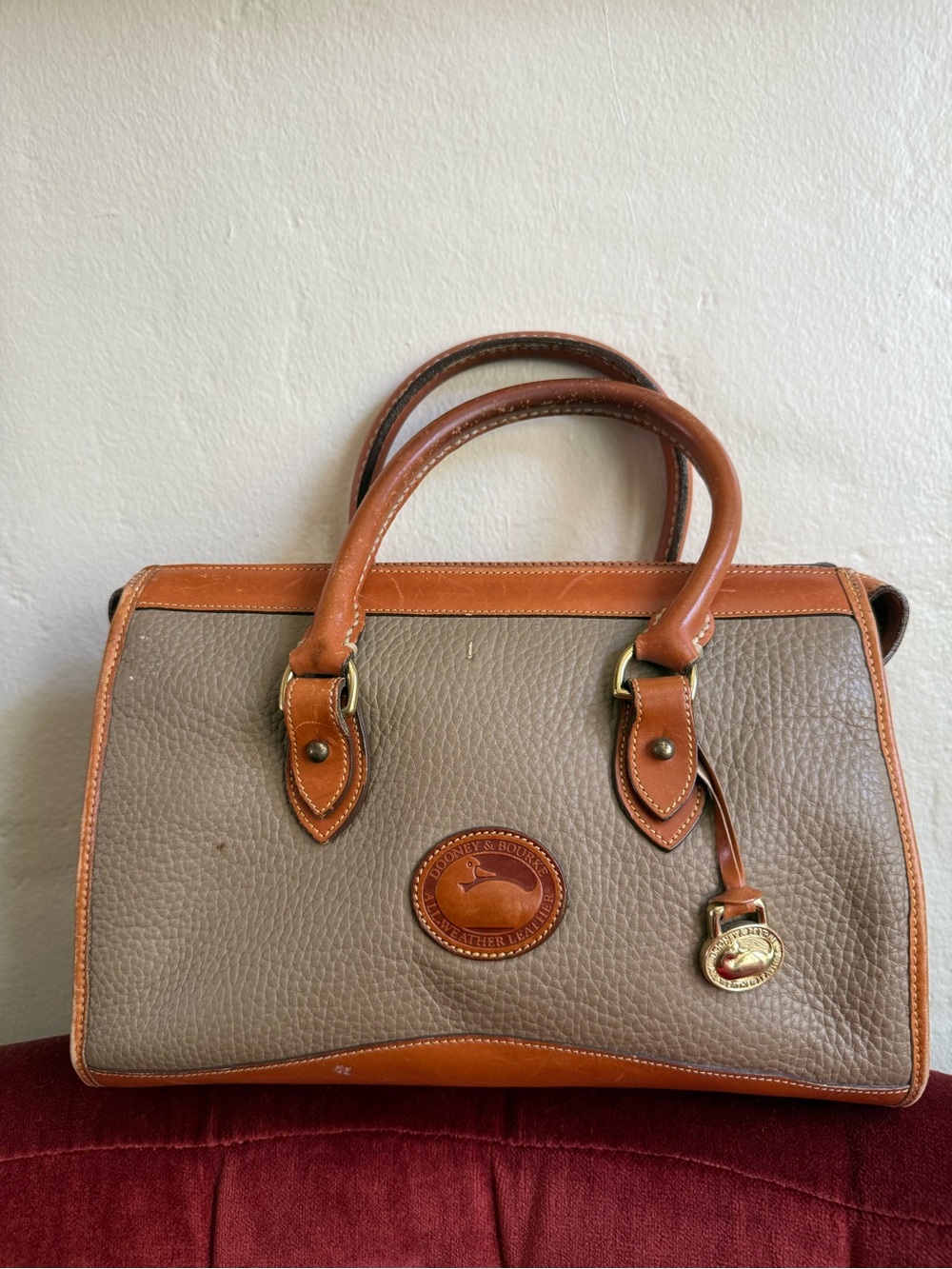 Dooney & Bourke vintage 90s All Weather leather satchel